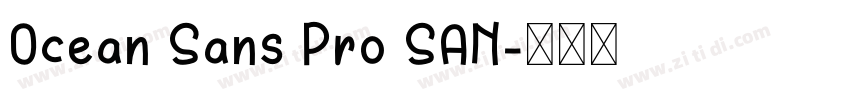 Ocean Sans Pro SAN字体转换